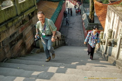 Tony Climbing to the Jade Emperor Hall