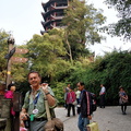 Tony Pointing at the Wuyun Tower