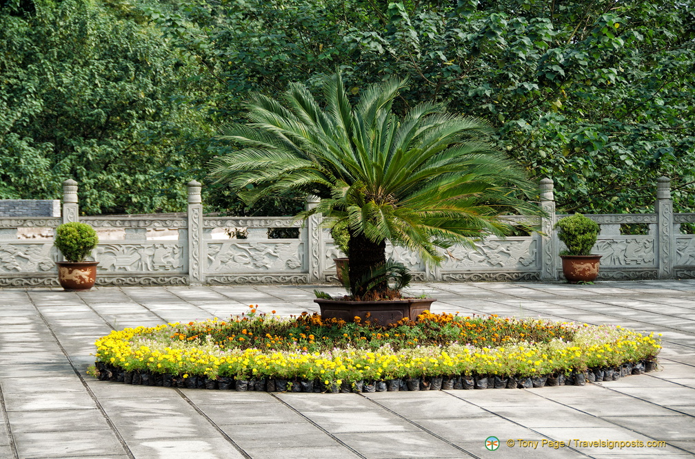 Pretty Garden at Base of Fengdu Ghost City