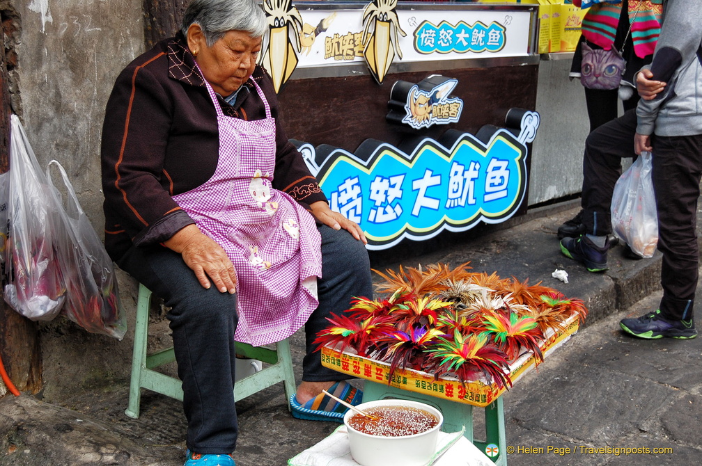 Souvenir Vendor in Ciqikou