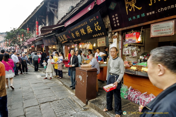 Row of Stalls Selling Mahua