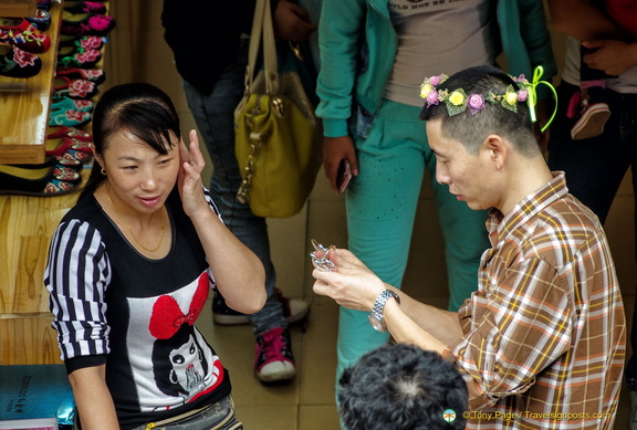 Buying Souvenirs in Ciqikou