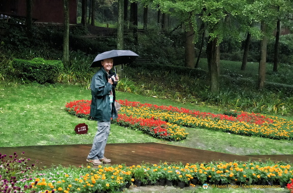 Tony in the Mt Qingcheng Garden