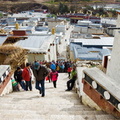 Stepping up to Ganden Sumtseling Monastery