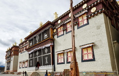 View of Ganden Sumtseling Monastery Halls