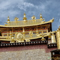 Ornate Gilded Roofs of Ganden Sumtseling Monastery