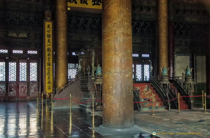 Left side view of the Emperor's Throne