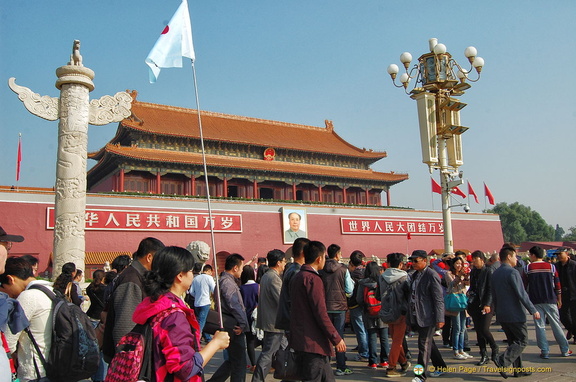 Filing past Tiananmen Gate