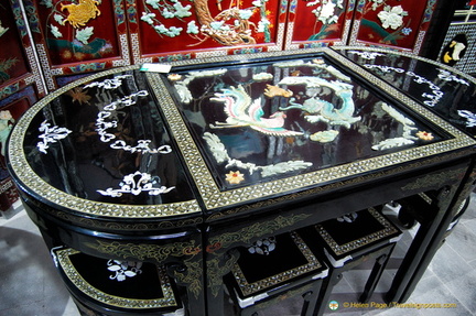 Black lacquer table