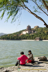 Locals enjoying Kunming Lake