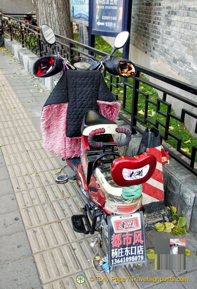 Bike equipped for a small pillion rider