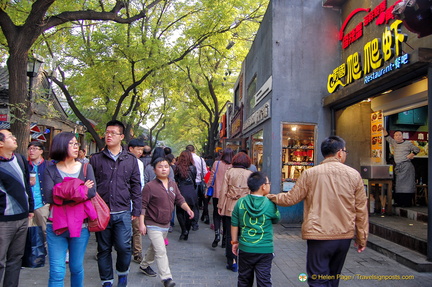 Restaurants and Shops in Beijing Hutong