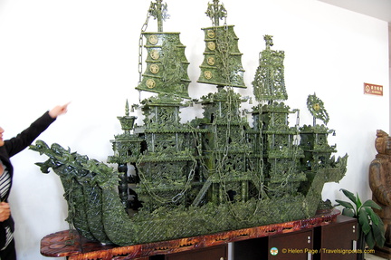 Jade Carving - Chinese Galleon