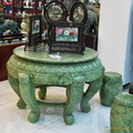 Jade Carving - Chinese Table and Stools