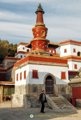 Stupa in the Mahayana Hall Terrace