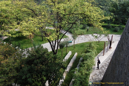 Beautiful Garden off the Xi'an City Wall