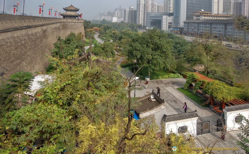 Xi'an City Wall View