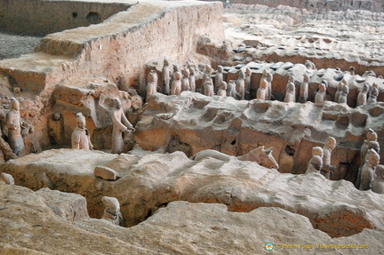Armoured terracotta warriors in Pit No. 1