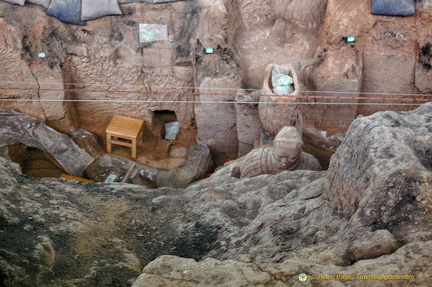 Terracotta warrior pit