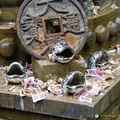Close-up of fountain features
