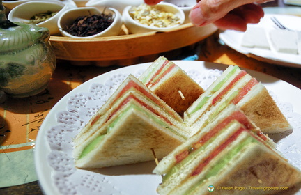 Salad sandwich at Tian Lai Teahouse