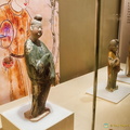 Tri-colour pottery of female figures