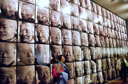 Projection of Xi'an Terracotta Warriors