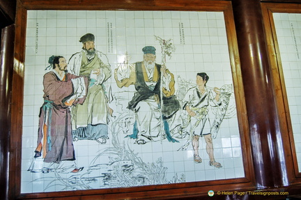 Panel of Tile Painting