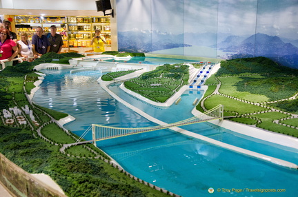Model of the Three Gorges Dam and Ship Lock