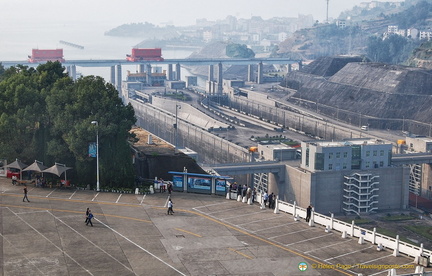 View of the Three Gorges Dam Ship Lock