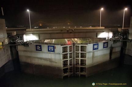 Ship Lock Opening at Three Gorges Dam