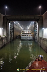 Going Through the Ship Lock at the Three Gorges Dam