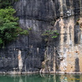 Different Coloured Cliff-face