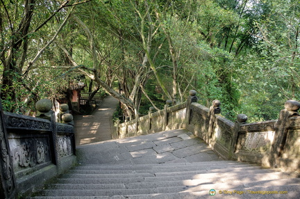 Steep Path to the Top of Fengdu Ghost City