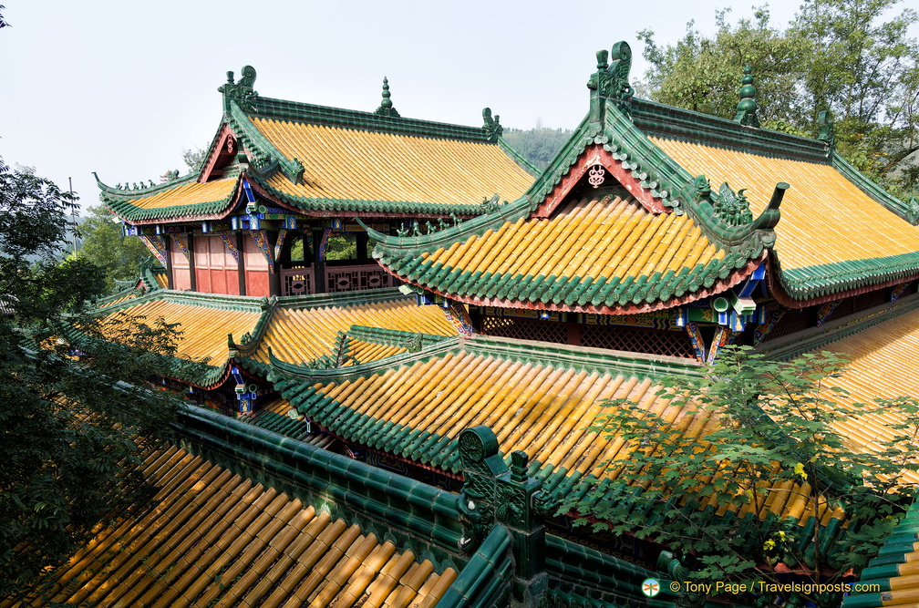 Eye-catching Green and Gold Roofs
