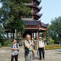 Tony in front of the Wuyun Tower