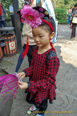 Dressing up at Fengdu Ghost City