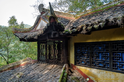 Temple Eaves at Fengdu Ghost City