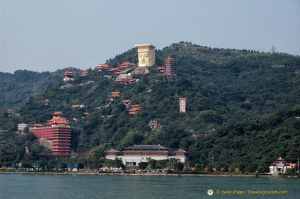 View of Fengdu Ghost City from the River