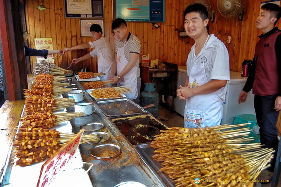 A Kebab Stall in Ciqikou