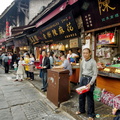 Row of Stalls Selling Mahua