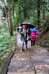 Walking up Chunxian Footpath