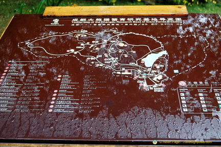 Map of the Chengdu Giant Panda Research Complex