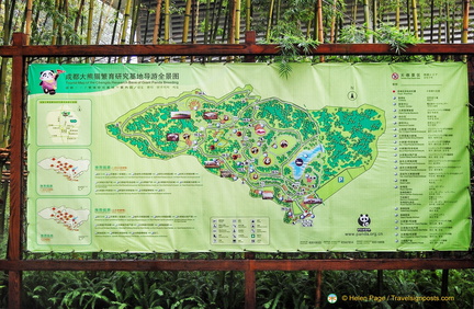 Map of the Chengdu Giant Panda Research Grounds