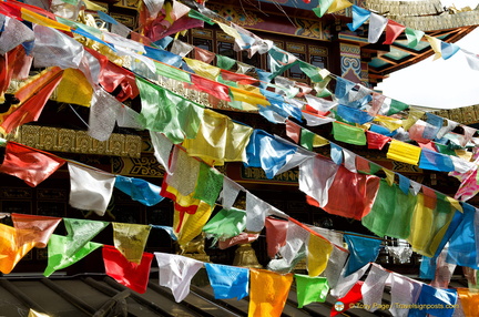 Colourful Prayer Flags at Dafo Temple