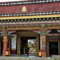 Exiting the Ganden Samtseling Monastery